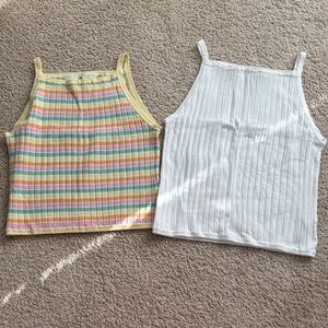 H&M Kids Striped and White Tank Tops